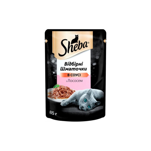 Влажный корм для кошек Sheba cig POU с лососем в соусе 85 г (4770608257279) – Sheba