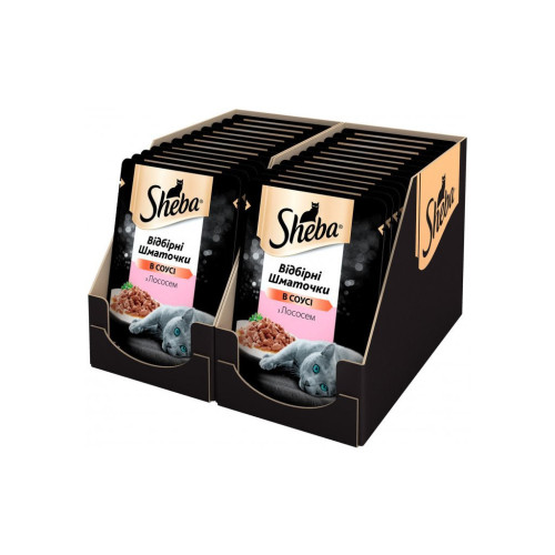 Влажный корм для кошек Sheba cig POU с лососем в соусе 85 г (4770608257279) – Sheba (вид 2)