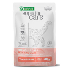 Вологий корм для кішок Nature's Protection Superior Care Adult Cats Skin&Coat Tuna & Shrimps 70 г (UNINPSC63749)