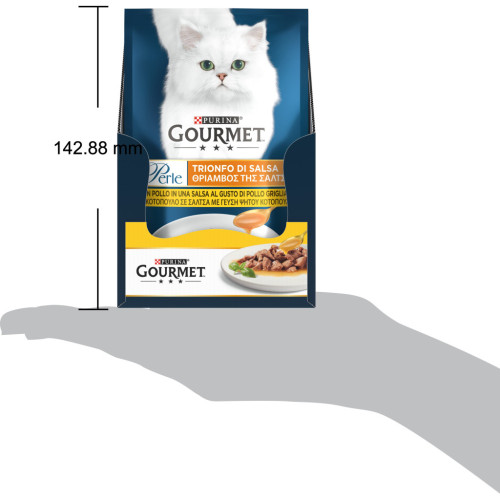 Влажный корм для кошек Purina Gourmet Perle Duo с курицей и говядиной мини филе в соусе 85 г (8445291188266) – Purina Gourmet (вид 2)