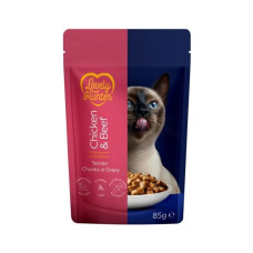 Вологий корм для кішок Lovely Hunter Adult with Chicken and Beef 85 г (LHU47936)