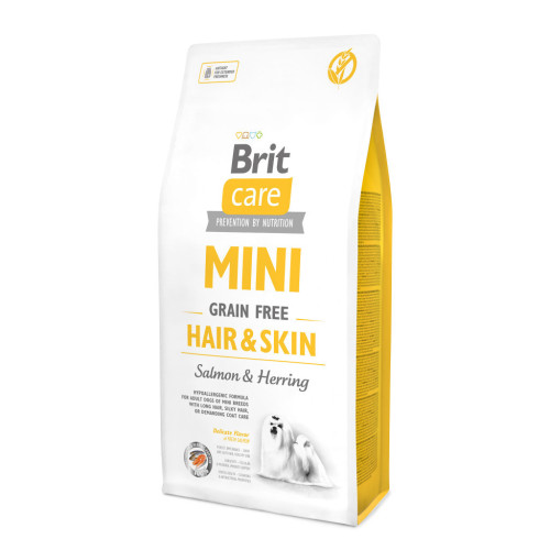 Сухой корм для собак Brit Care GF Mini Hair & Skin 7 кг (8595602520244) – Brit Care