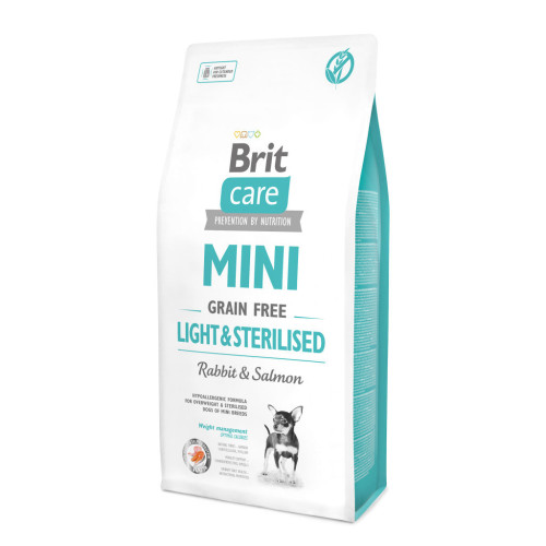 Сухий корм для собак Brit Care GF Mini Light & Sterilised 7 кг (8595602521081) – Brit Care