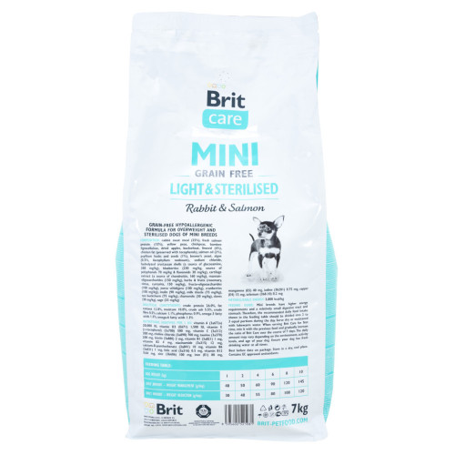 Сухий корм для собак Brit Care GF Mini Light & Sterilised 7 кг (8595602521081) – Brit Care (вид 1)