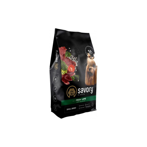 Сухий корм для собак Savory Small Breeds rich in Fresh Lamb 8 кг (4820232630334) – Savory