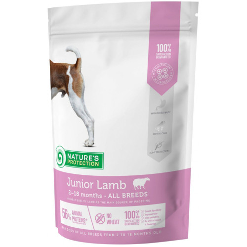Сухой корм для собак Nature's Protection Junior Lamb All breeds 500 г (NPS45745) – Nature's Protection
