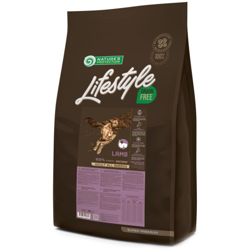 Сухой корм для собак Nature's Protection Lifestyle Grain Free Lamb Adult All Breeds 10 кг (NPLS45674) – Nature's Protection