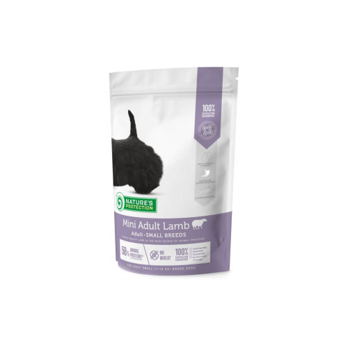 Сухой корм для собак Nature's Protection Mini Adult Lamb Small breeds 500 г (NPS45733) – Nature's Protection