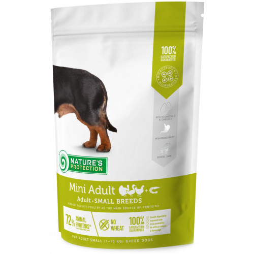 Сухий корм для собак Nature's Protection Mini Adult Small breeds 500 г (NPS45730) – Nature's Protection