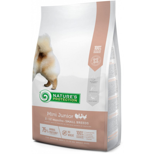 Сухий корм для собак Nature's Protection Mini Junior Small breeds 2 кг (NPS45724) – Nature's Protection
