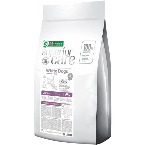 Сухой корм для собак Nature's Protection NP Superior Care White Dogs Grain Free Junior All Breeds 17k (NPSC45995) – Nature's Protection