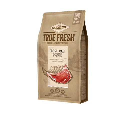 Сухий корм для собак Carnilove True Fresh BEEF for Adult dogs 4 кг (8595602546046) – Carnilove