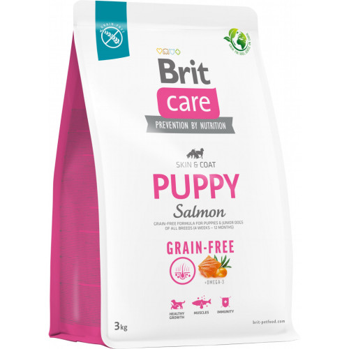 Сухий корм для собак Brit Care Dog Grain-free Puppy беззерновий з лососем 3 кг (8595602558810) – Brit Care