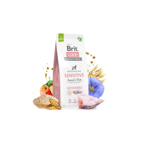 Сухой корм для собак Brit Care Dog Sustainable Sensitive Insect and Fish 12 кг (8595602559190) – Brit Care (вид 4)