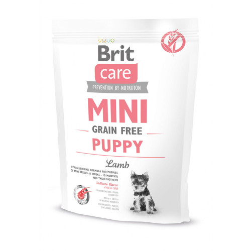 Сухий корм для собак Brit Care GF Mini Puppy Lamb 400 г (8595602520145) – Brit Care