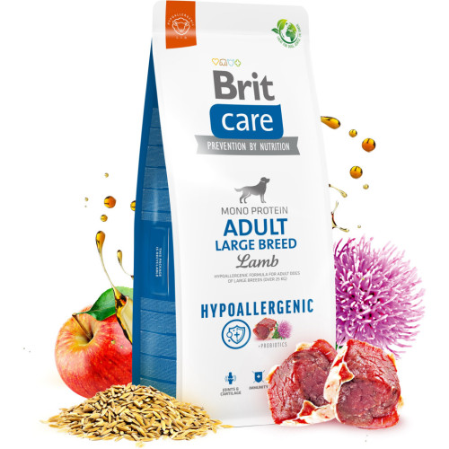 Сухий корм для собак Brit Care Dog Hypoallergenic Adult Large Breed з ягням 3 кг (8595602559084) – Brit Care (вид 3)