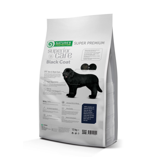 Сухой корм для собак Nature's Protection Superior Care Dark Coat Adult All Breeds 1.5 кг (NPSC47622) – Nature's Protection (вид 1)