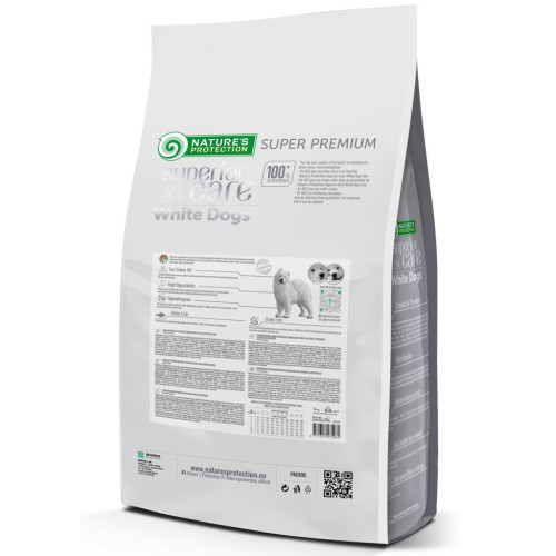Сухой корм для собак Nature's Protection Superior Care White Dogs Grain Free White Fish Junior All Sizes 4 кг (NPSC47596) – Nature's Protection (вид 1)