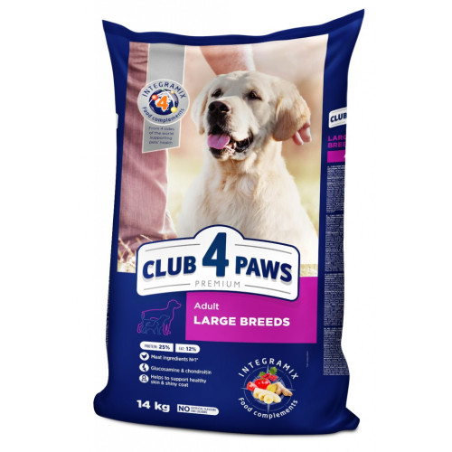 Сухой корм для собак Club 4 Paws Премиум. Для больших пород 14 кг(UP) (4820215366298) – Club 4 Paws