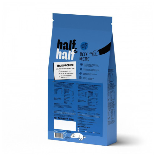 Сухий корм для собак Half&Half для великих порід з яловичиною 12 кг (4820261920772) – Half&Half (вид 1)