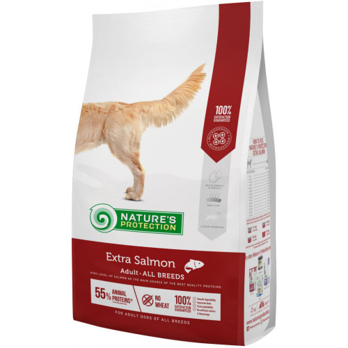 Сухий корм для собак Nature's Protection Extra Salmon Adult All breeds 12 кг (NPS45752) – Nature's Protection
