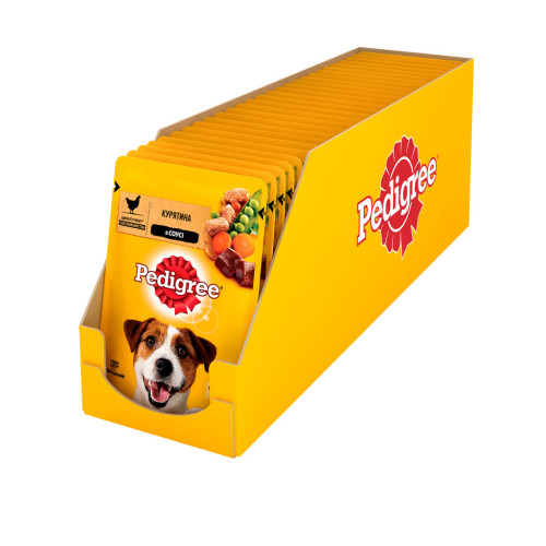 Влажный корм для собак Pedigree Курица и овощи в соусе 100 г (5900951017322) – Pedigree