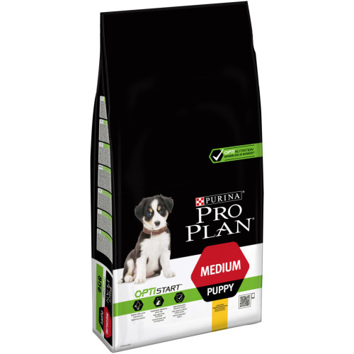 Сухой корм для собак Purina Pro Plan Dog Medium Puppy с высоким содержанием курицы 12 кг (7613035120402) – Purina Pro Plan (вид 1)