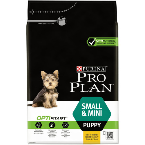Сухой корм для собак Purina Pro Plan Dog Small&Mini Puppy с курицей и рисом 3 кг (7613035114340) – Purina Pro Plan (вид 1)