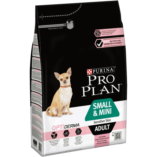 Сухий корм для собак Purina Pro Plan Small&Mini Sensitive Skin з лососем 3 кг (7613035114890) – Purina Pro Plan