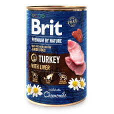 Влажный корм для собак Brit Premium by Nature с индейкой (8595602561803)