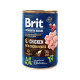Влажный корм для собак Brit Premium by Nature с курицей (8595602561780)