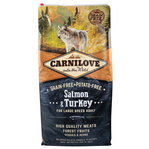 Сухий корм для собак Carnilove Adult Large Breed Salmon and Turkey 12 кг (8595602508945) – Carnilove
