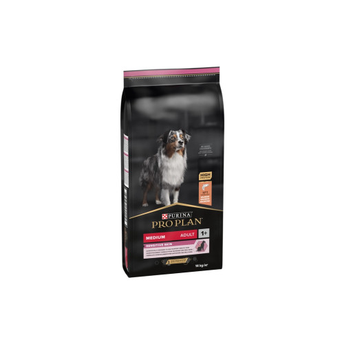 Сухий корм для собак Purina Pro Plan Dog Medium Adult Sensitive Skin з лососем і рисом 14 кг (7613035120464) – Purina Pro Plan (вид 1)