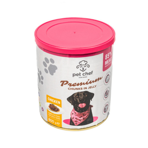 Вологий корм для собак Pet Chef З куркою 800 г (4820255193656) – Pet Chef