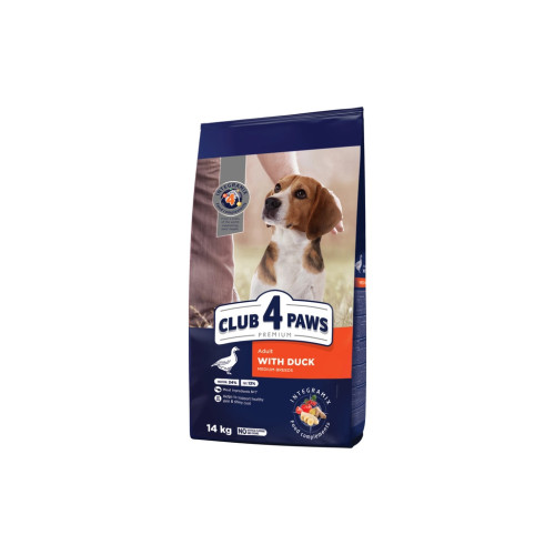 Сухий корм для собак Club 4 Paws Преміум Для середніх порід З качкою 14 кг (4820269143043) – Club 4 Paws