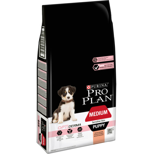 Сухой корм для собак Purina Pro Plan Dog Medium Puppy с лососем и рисом 12 кг (7613035120389) – Purina Pro Plan