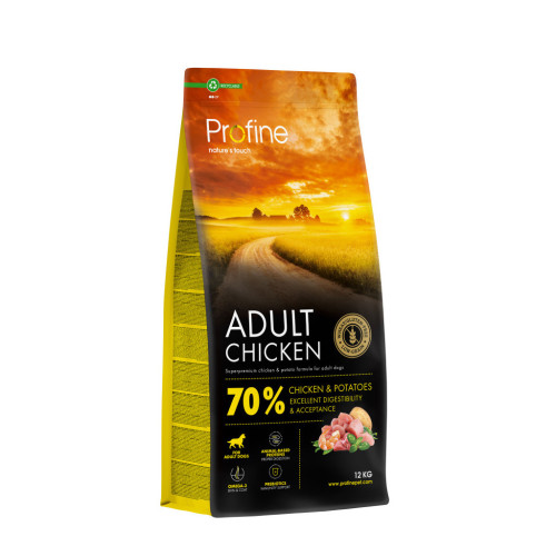 Сухий корм для собак Profine Chicken and Potatoes для дорослих собак всіх порід 12 кг (8595602570010) – Profine
