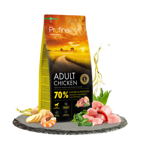 Сухий корм для собак Profine Chicken and Potatoes для дорослих собак всіх порід 12 кг (8595602570010) – Profine (вид 1)