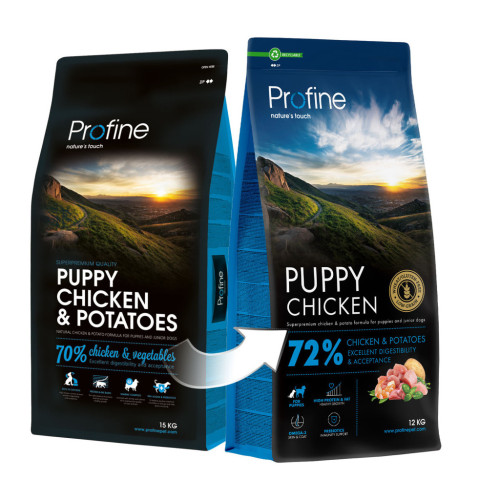 Сухой корм для собак Profine Puppy Chicken and Potatoes для щенков и юниоров всех пород 12 кг (8595602569939) – Profine (вид 2)
