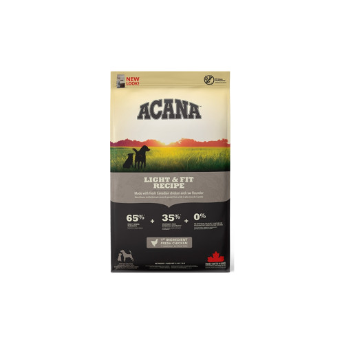 Сухой корм для собак ACANA Light&Fit Recipe 11.4 кг (0064992512118) – ACANA
