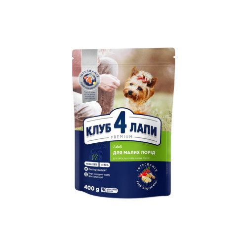 Сухий корм для собак Club 4 Paws Преміум. Для малих порід 400 г (4820083909528) – Club 4 Paws