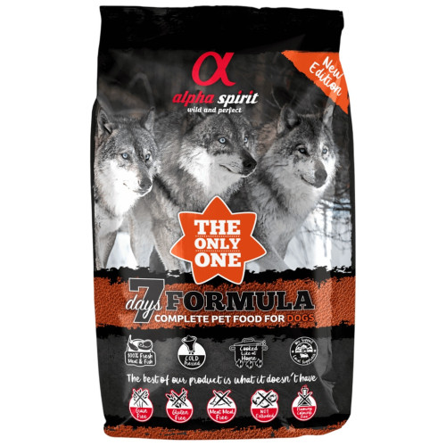 Сухий корм для собак Alpha Spirit The Only One 7 Days Formula 3 кг (8436586310325) – Alpha Spirit