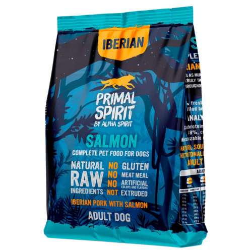 Сухий корм для собак Alpha Spirit Primal Iberian Salmon 1 кг (8436586311438) – Alpha Spirit