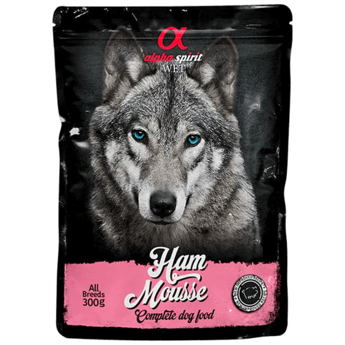 Влажный корм для собак Alpha Spirit старше 1 года с ветчиной 300 г (8436586311704) – Alpha Spirit