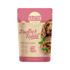 Вологий корм для собак ARATON Adult with Poultry and Rabbit 500 г (ART47955)