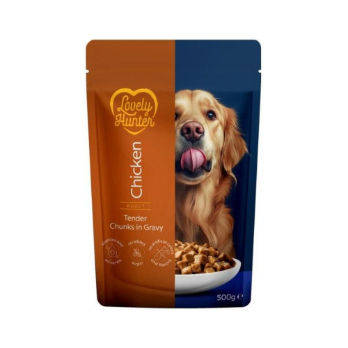 Вологий корм для собак Lovely Hunter Adult Chicken 500 г (LHU47943) – Lovely Hunter