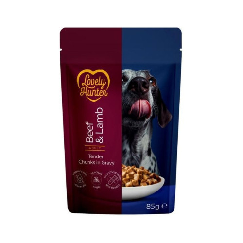 Вологий корм для собак Lovely Hunter Adult Beef & Lamb 85 г (LHU47942) – Lovely Hunter