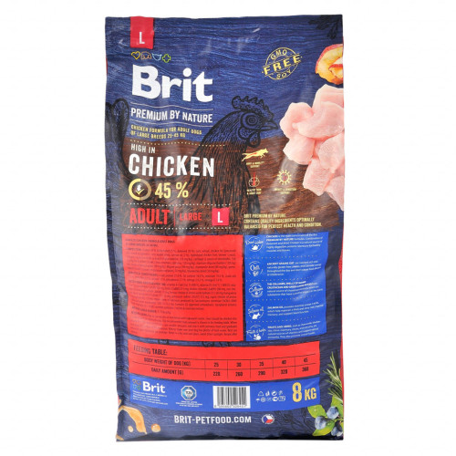 Сухий корм для собак Brit Premium Dog Adult L 8 кг (8595602526451) – Brit Premium (вид 1)