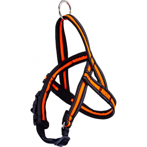 Шлей для собак GimDog Alfresco Y неопрен 1.5х42 45-55 см оранжевая (8009632059631) – GimDog