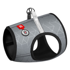 Шлея для собак WAUDOG Clothes з QR-паспортом ХS1 сіра (2926)